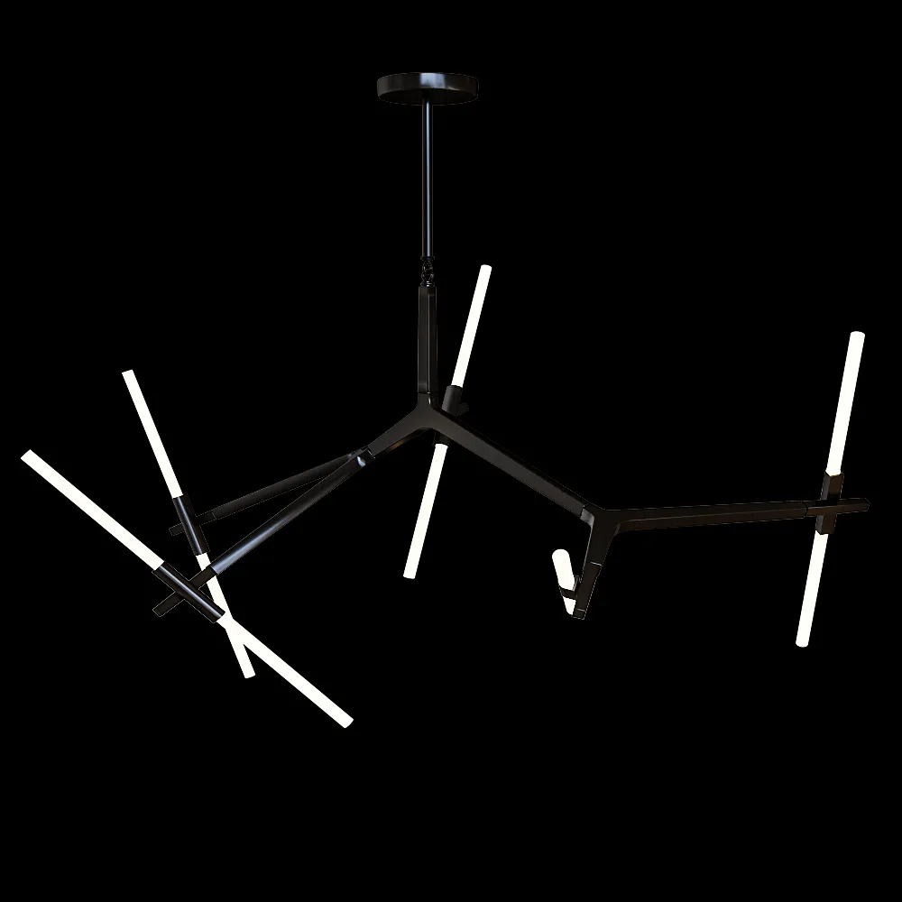 Kink light – Chandelier Nix black 07531-10.19 3ds Max