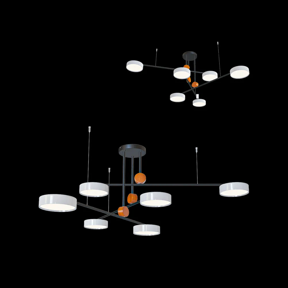 Kink light – Chandelier Rapis 07647-601 3ds Max