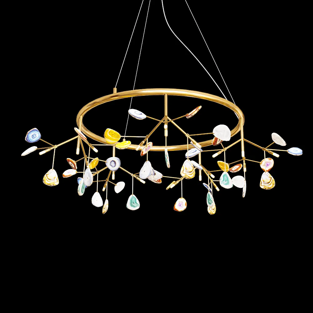 Kink light – Pendant lamp Yumis gold 07523-20a 3ds Max