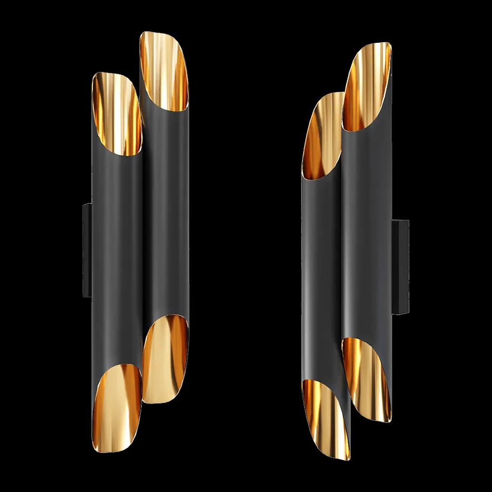 Kink light – Wall lamp Bamboo 7012 3ds Max