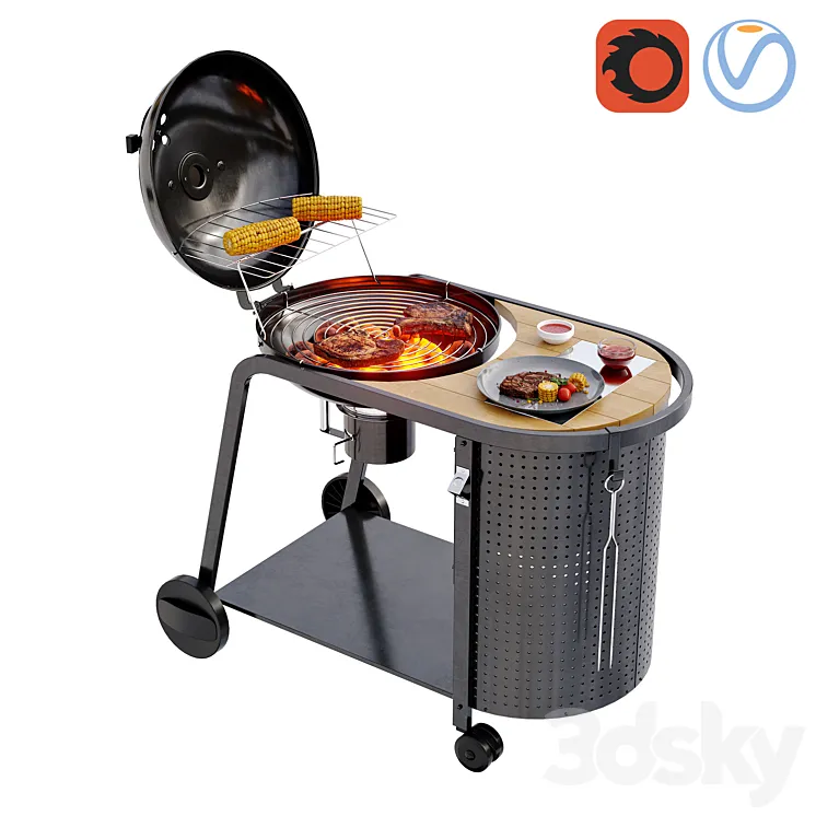Kinley grill set 3DS Max
