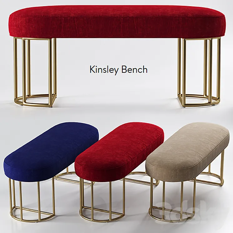 Kinsley bench 3DS Max