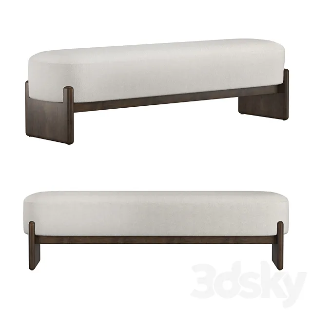 Kirby Accent Bench 3ds Max