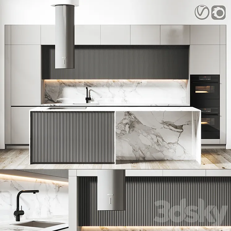 Kitchen 014 445x250H 3DS Max