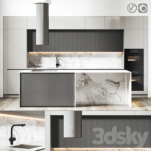 Kitchen 014 445x250H 3DSMax File