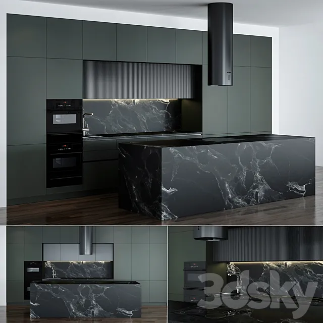 Kitchen 025 540x300H 3DS Max Model