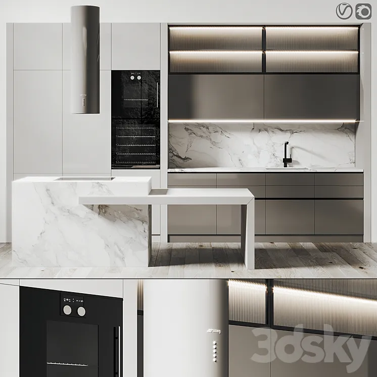 Kitchen 055 450x270H 3DS Max