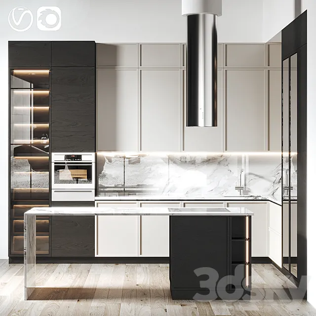 Kitchen 068 420x360x300H 3ds Max