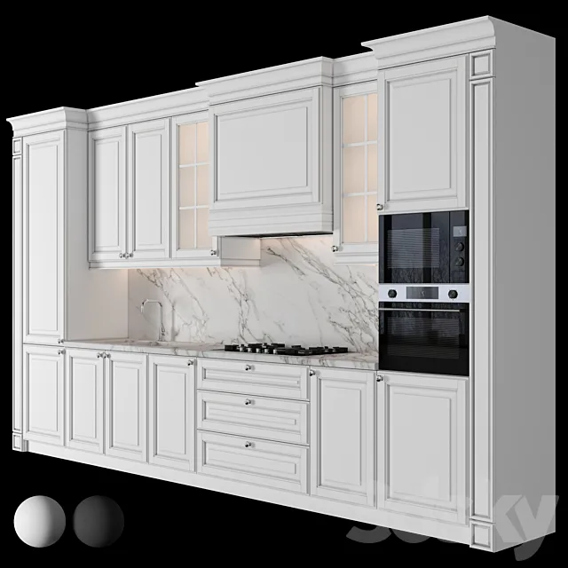 Kitchen 100 3DS Max Model