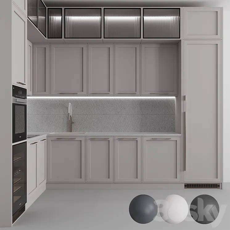 “Kitchen №122 “”Tricolor””” 3DS Max Model