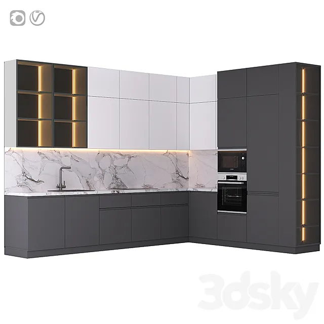 Kitchen 19 3DS Max Model