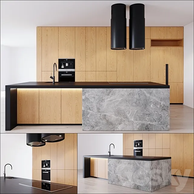 Kitchen 3 3ds Max