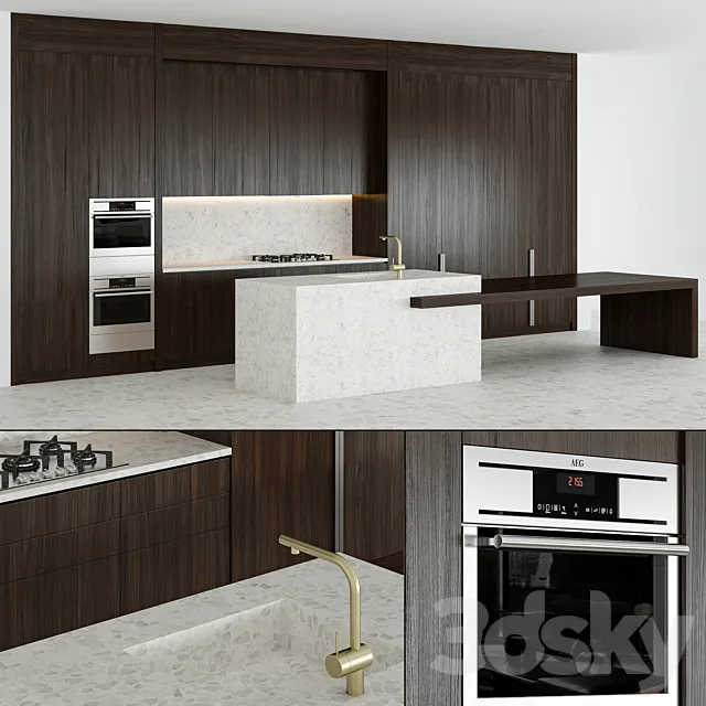 Kitchen 33 630x300H 3ds Max