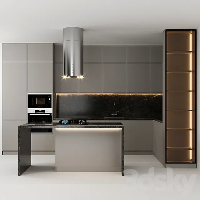 Kitchen 36 3DS Max Model