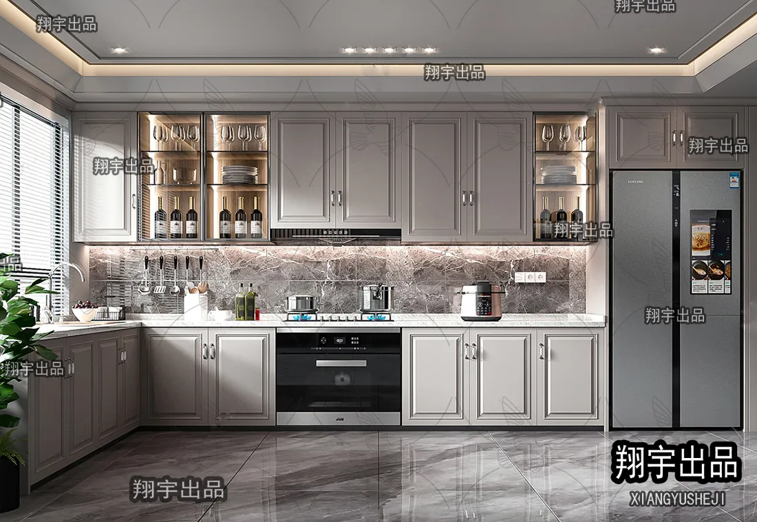 Kitchen 3D Interior Scene – 3D Models – 026