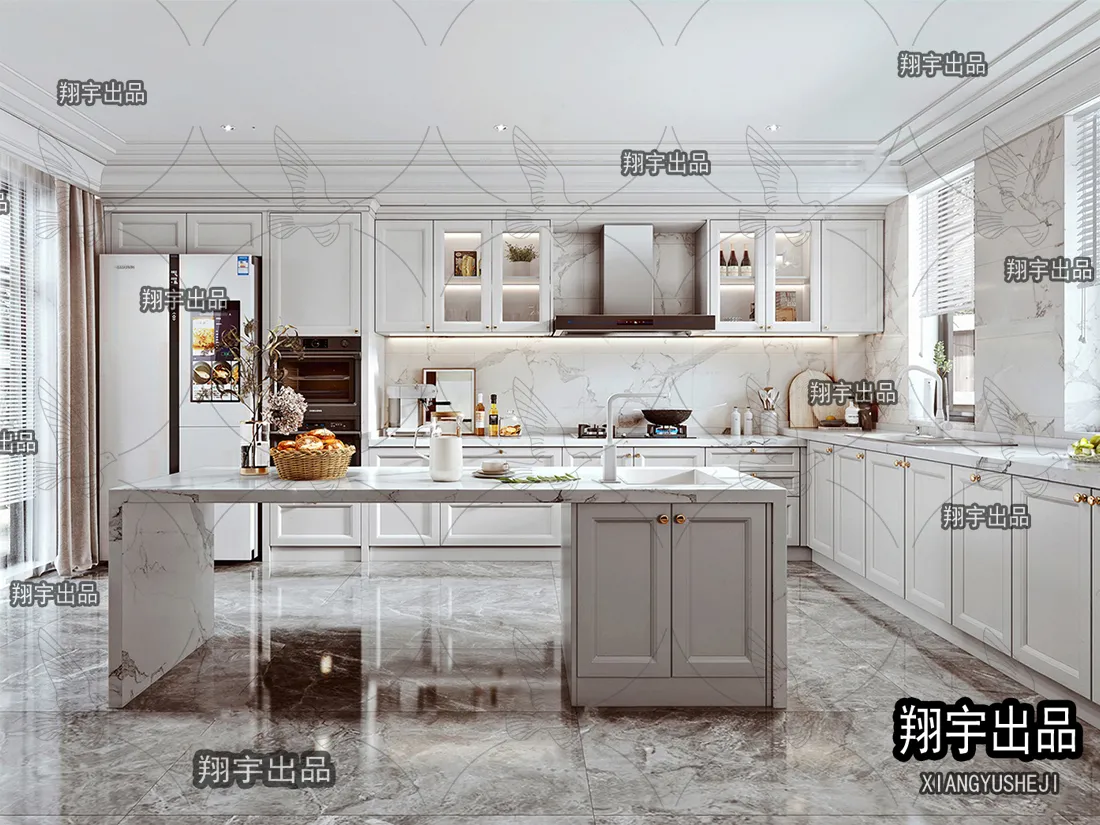 Kitchen 3D Interior Scene – 3D Models – 029