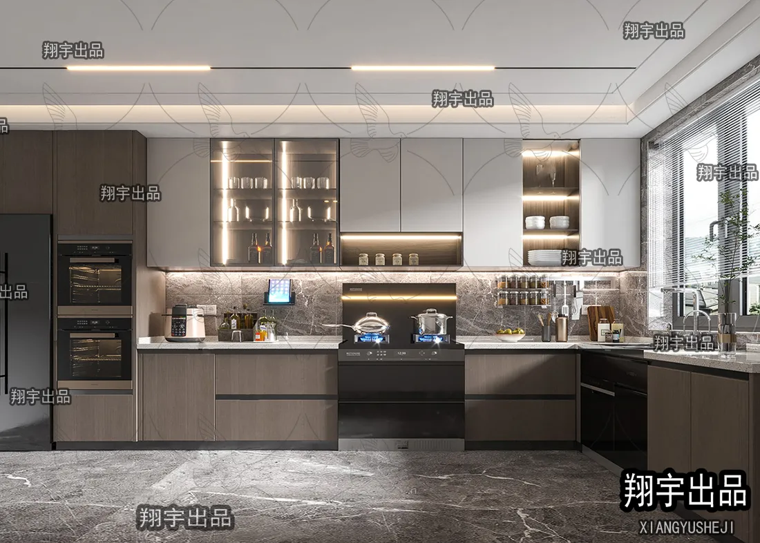 Kitchen 3D Interior Scene – 3D Models – 030