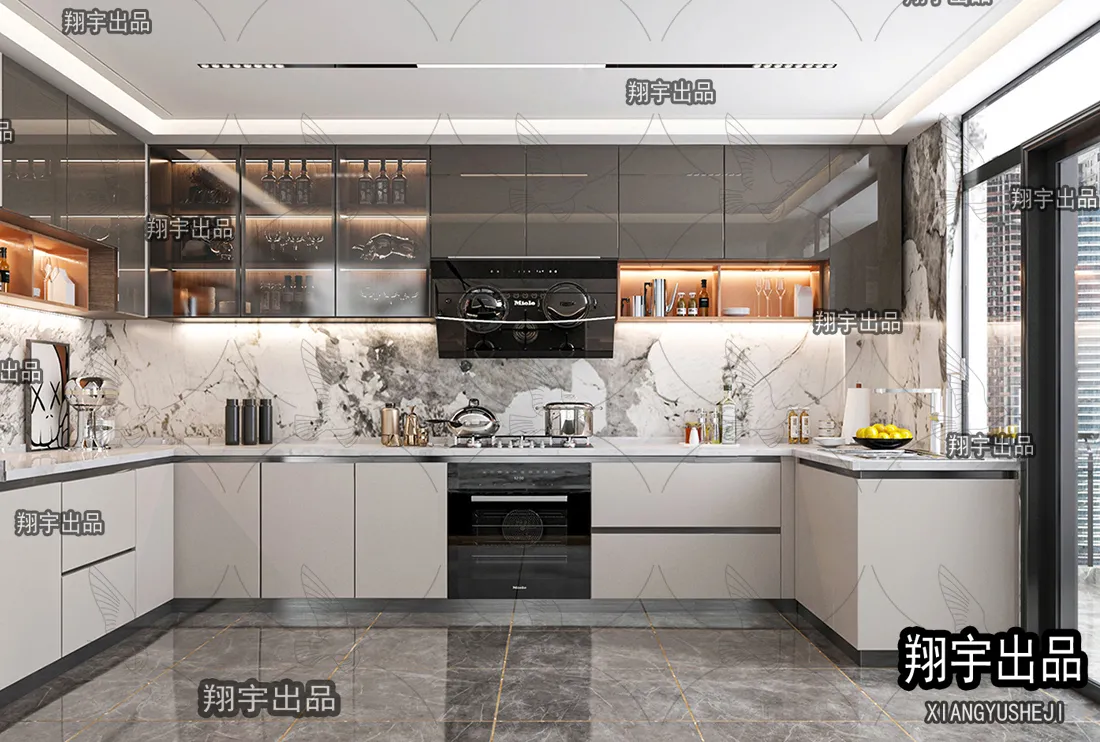 Kitchen 3D Interior Scene – 3D Models – 032