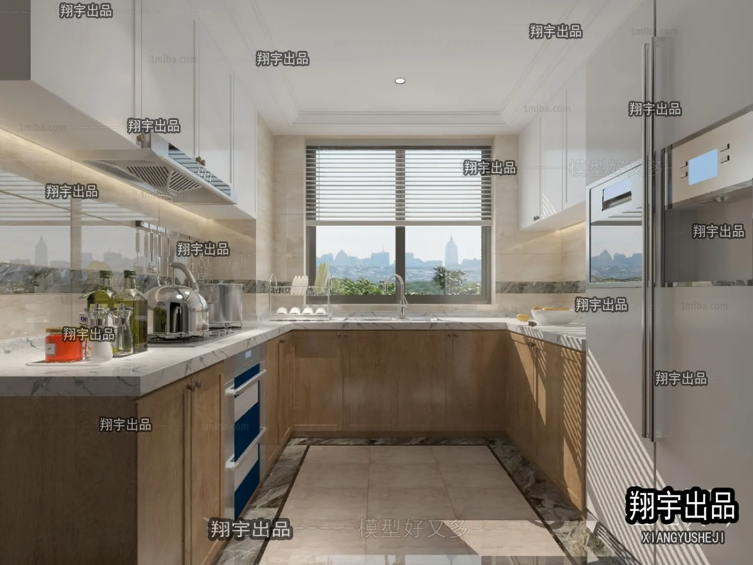 Kitchen 3D Interior Scene – 3D Models – 039