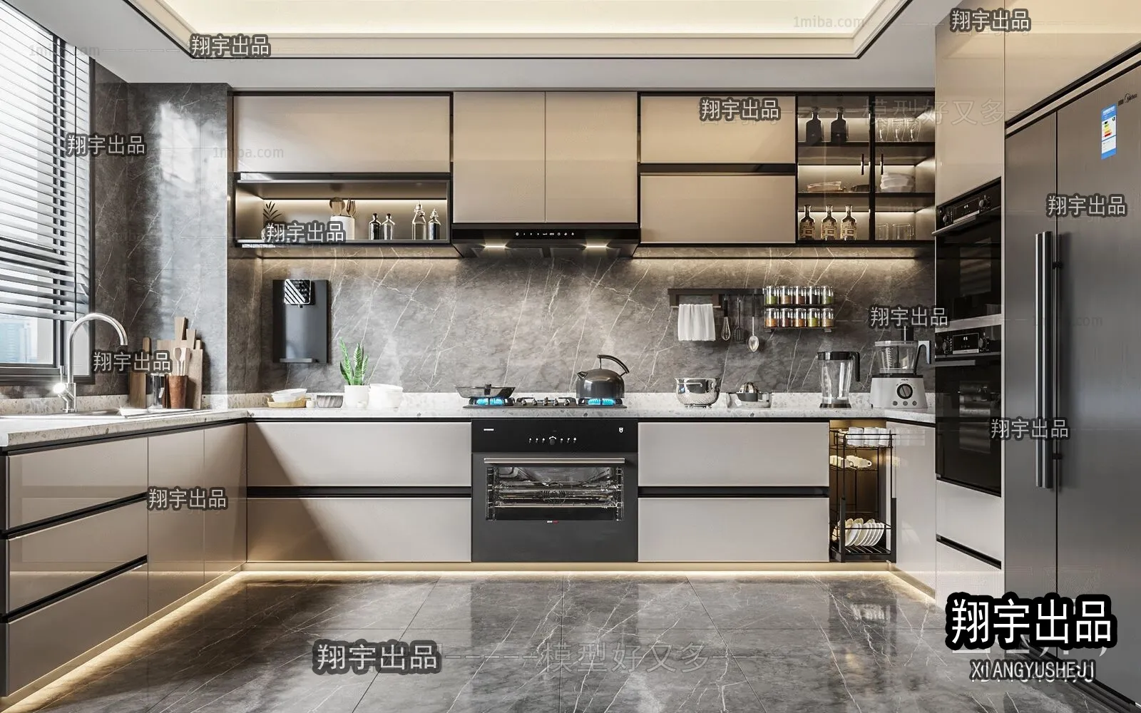 Kitchen 3D Interior Scene – 3D Models – 050