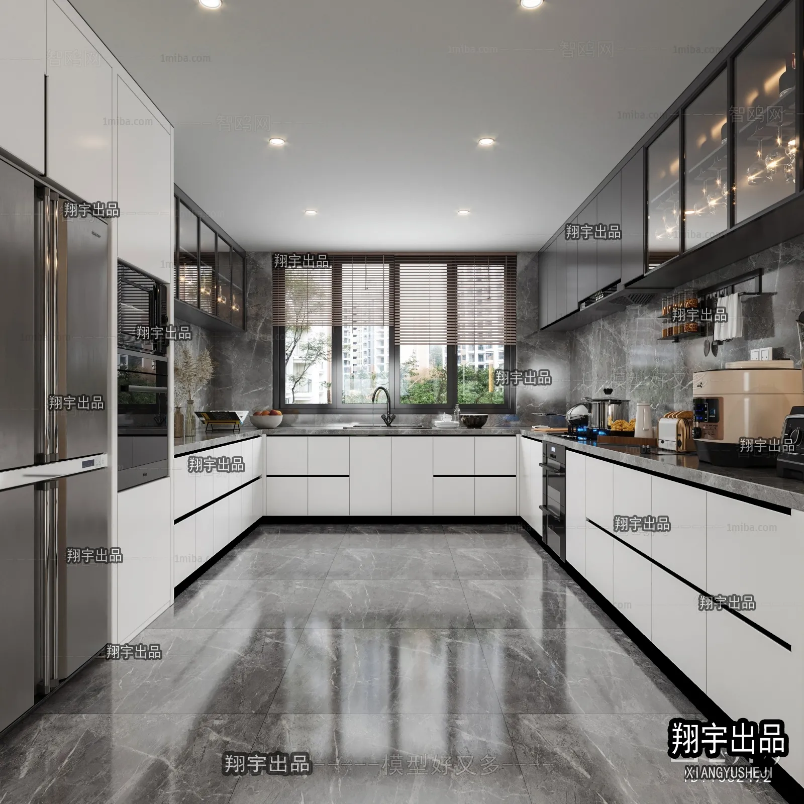 Kitchen 3D Interior Scene – 3D Models – 051