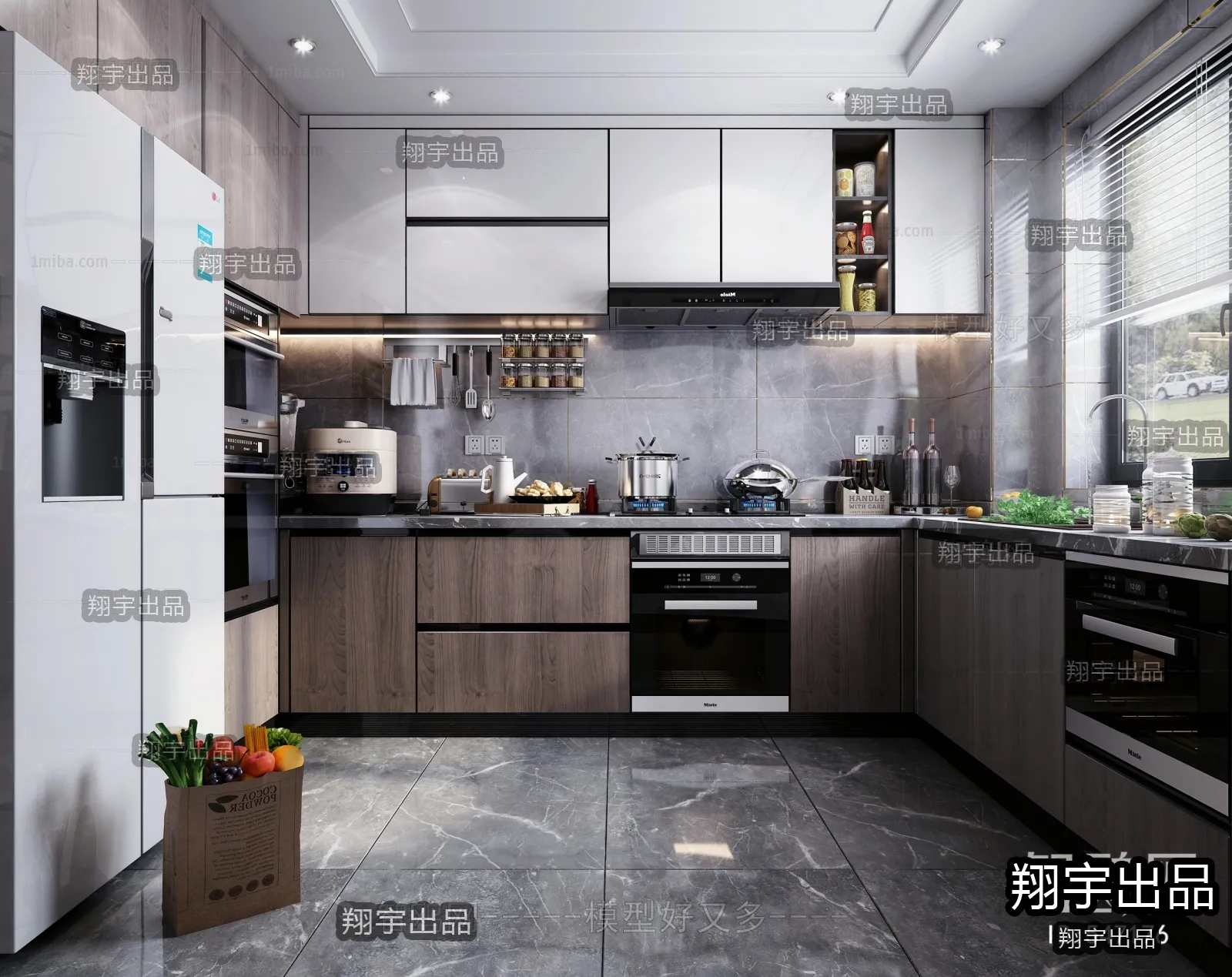 Kitchen 3D Interior Scene – 3D Models – 060