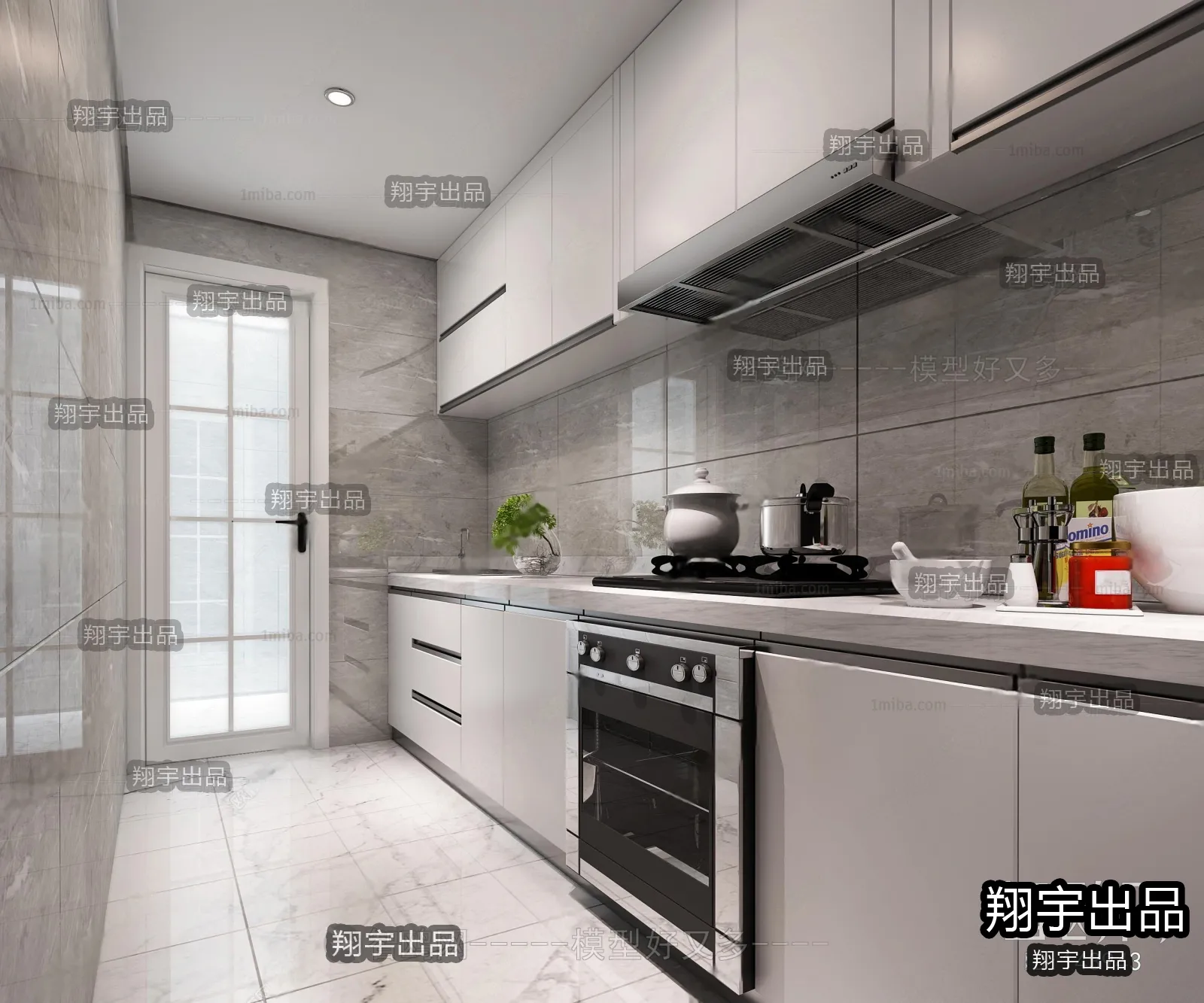 Kitchen 3D Interior Scene – 3D Models – 063