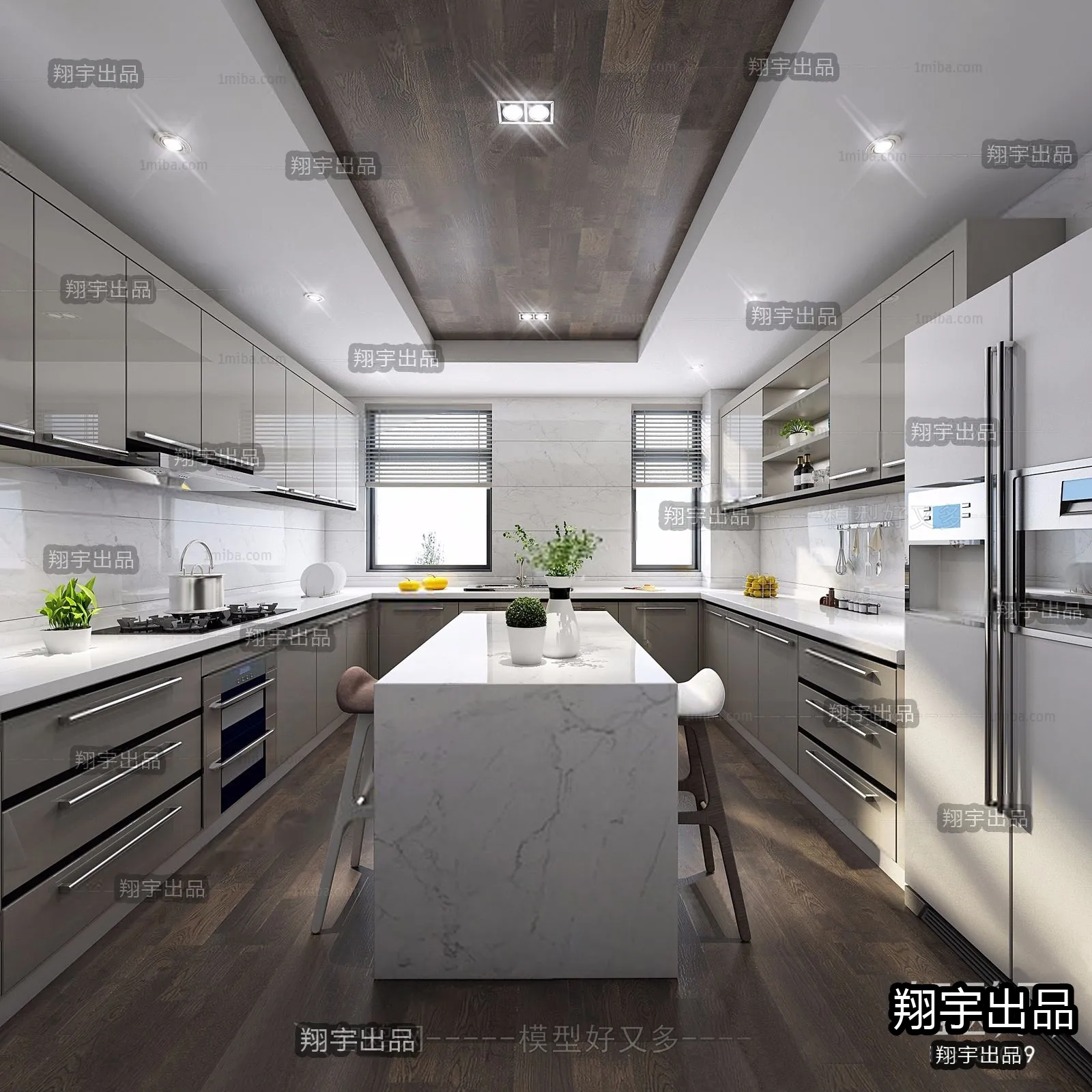 Kitchen 3D Interior Scene – 3D Models – 065