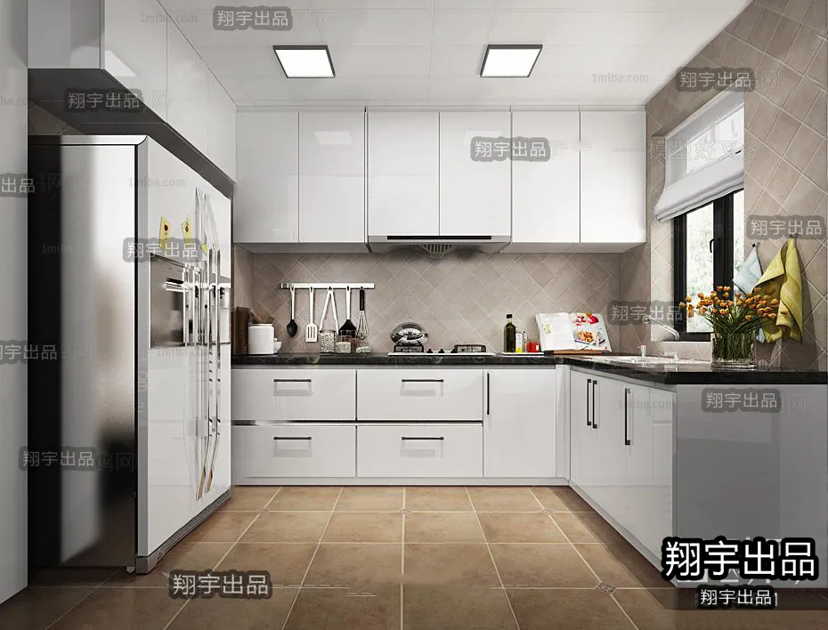 Kitchen 3D Interior Scene – 3D Models – 066