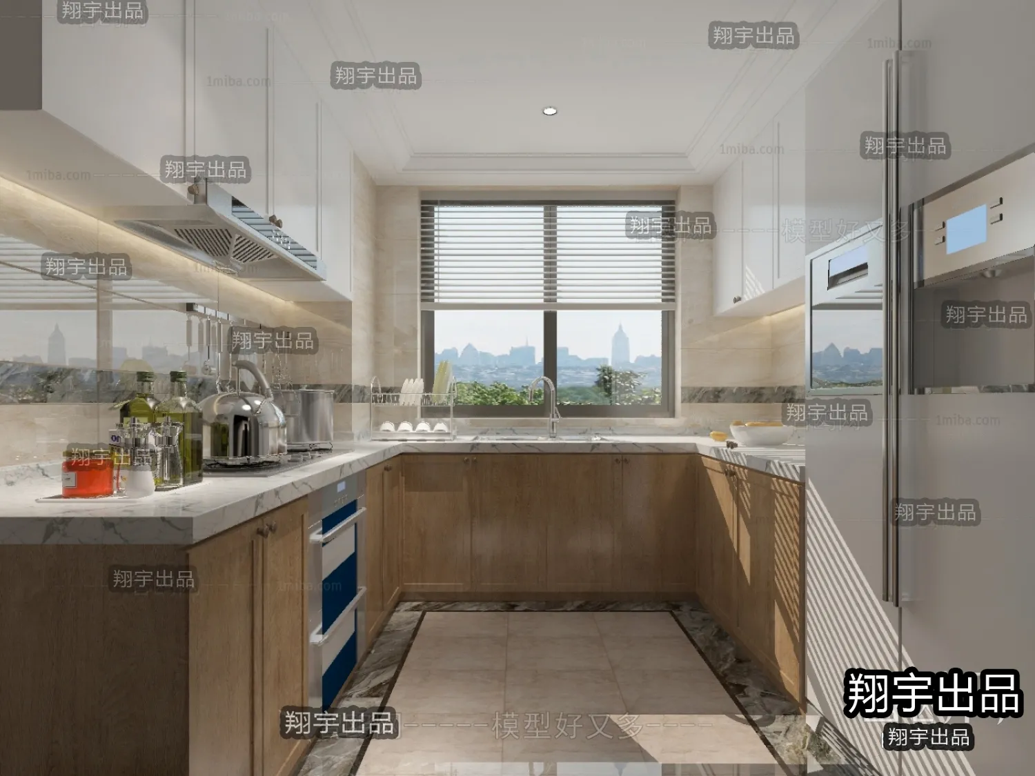 Kitchen 3D Interior Scene – 3D Models – 072