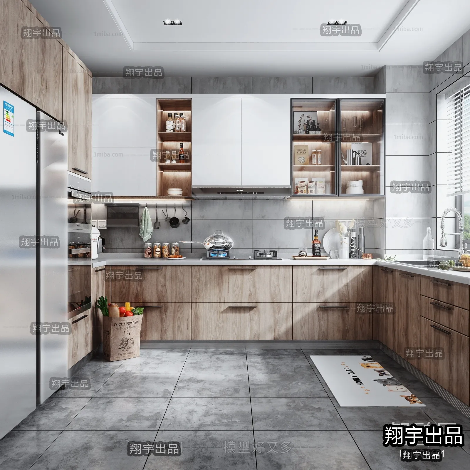 Kitchen 3D Interior Scene – 3D Models – 086