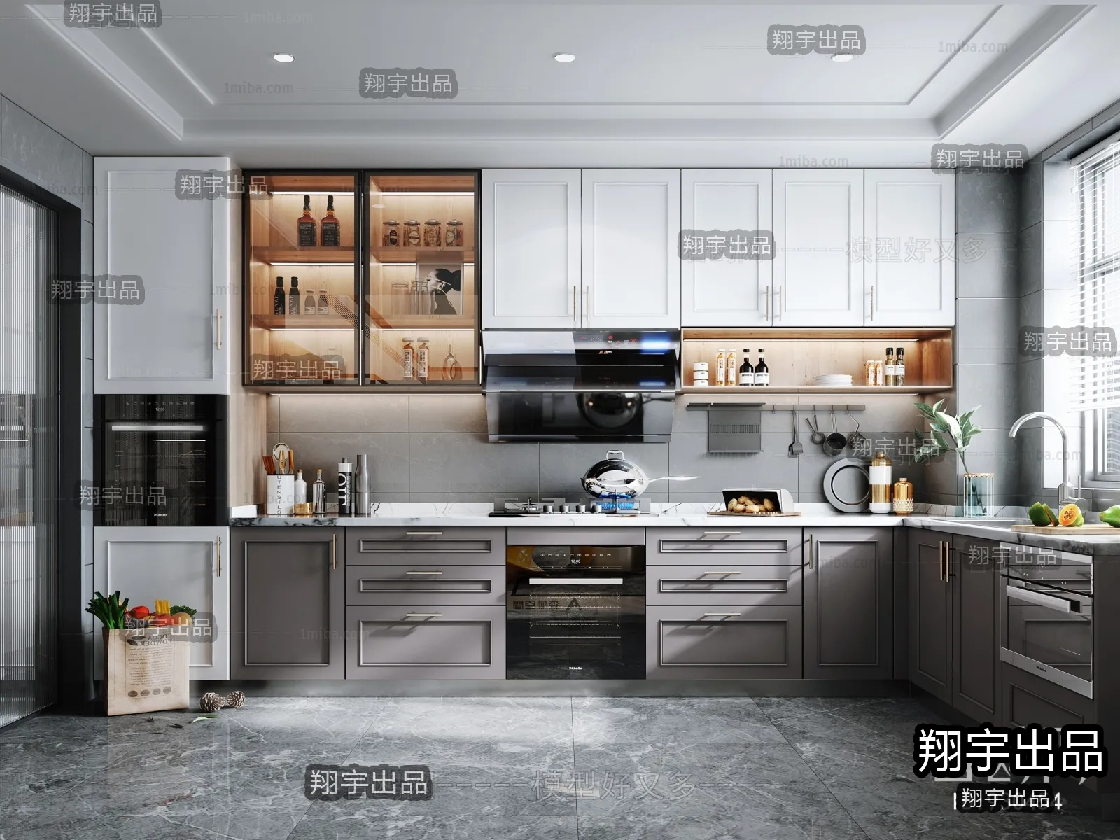 Kitchen 3D Interior Scene – 3D Models – 094