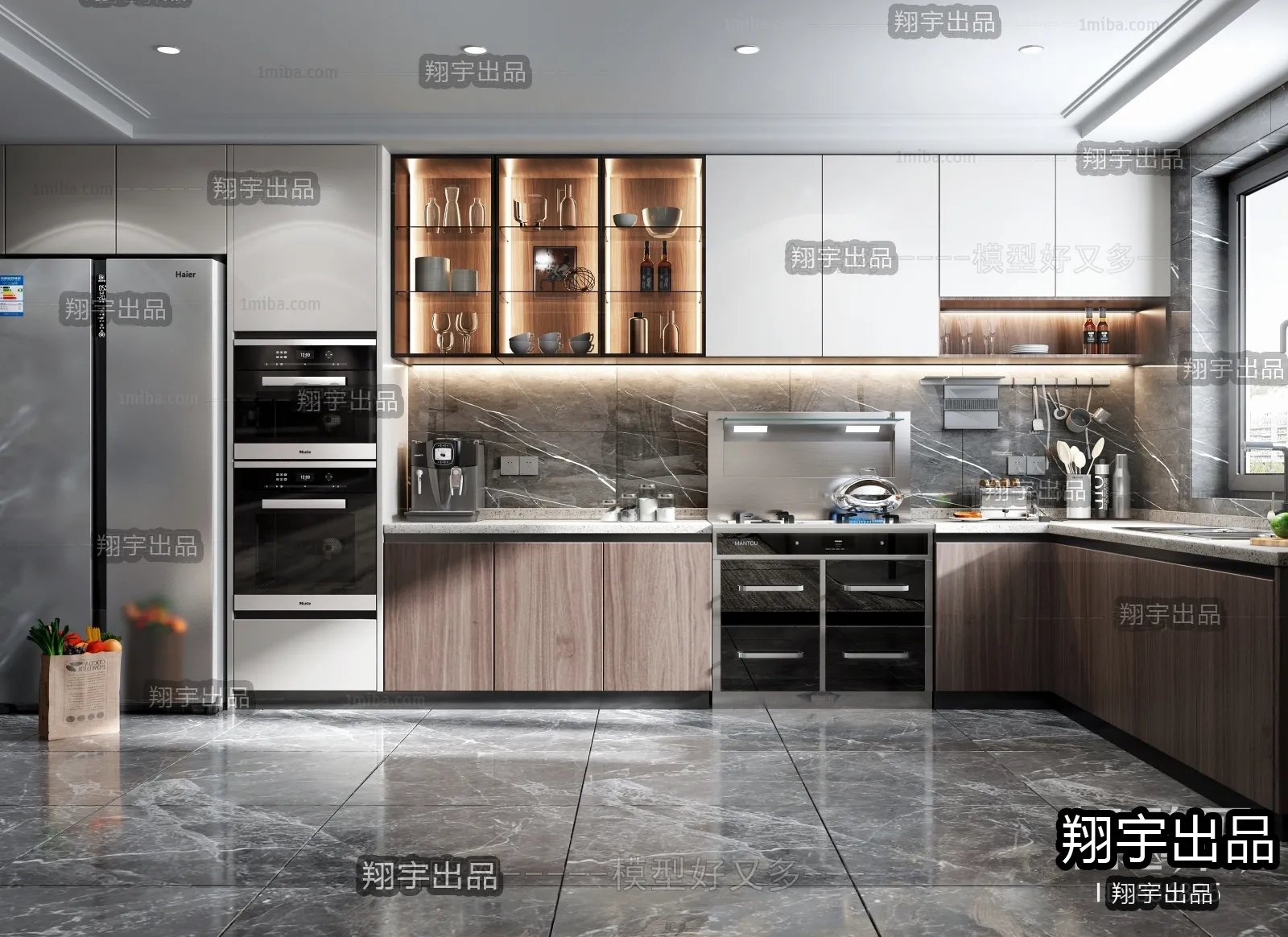 Kitchen 3D Interior Scene – 3D Models – 109