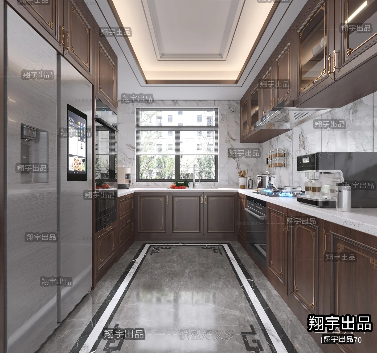 Kitchen 3D Interior Scene – 3D Models – 126