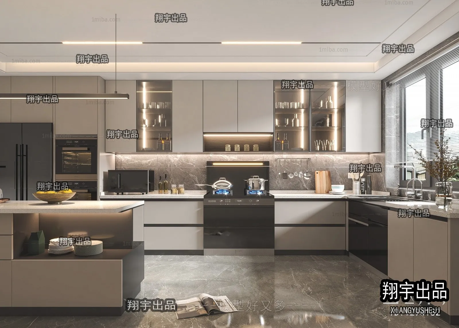 Kitchen 3D Interior Scene – 3D Models – 135