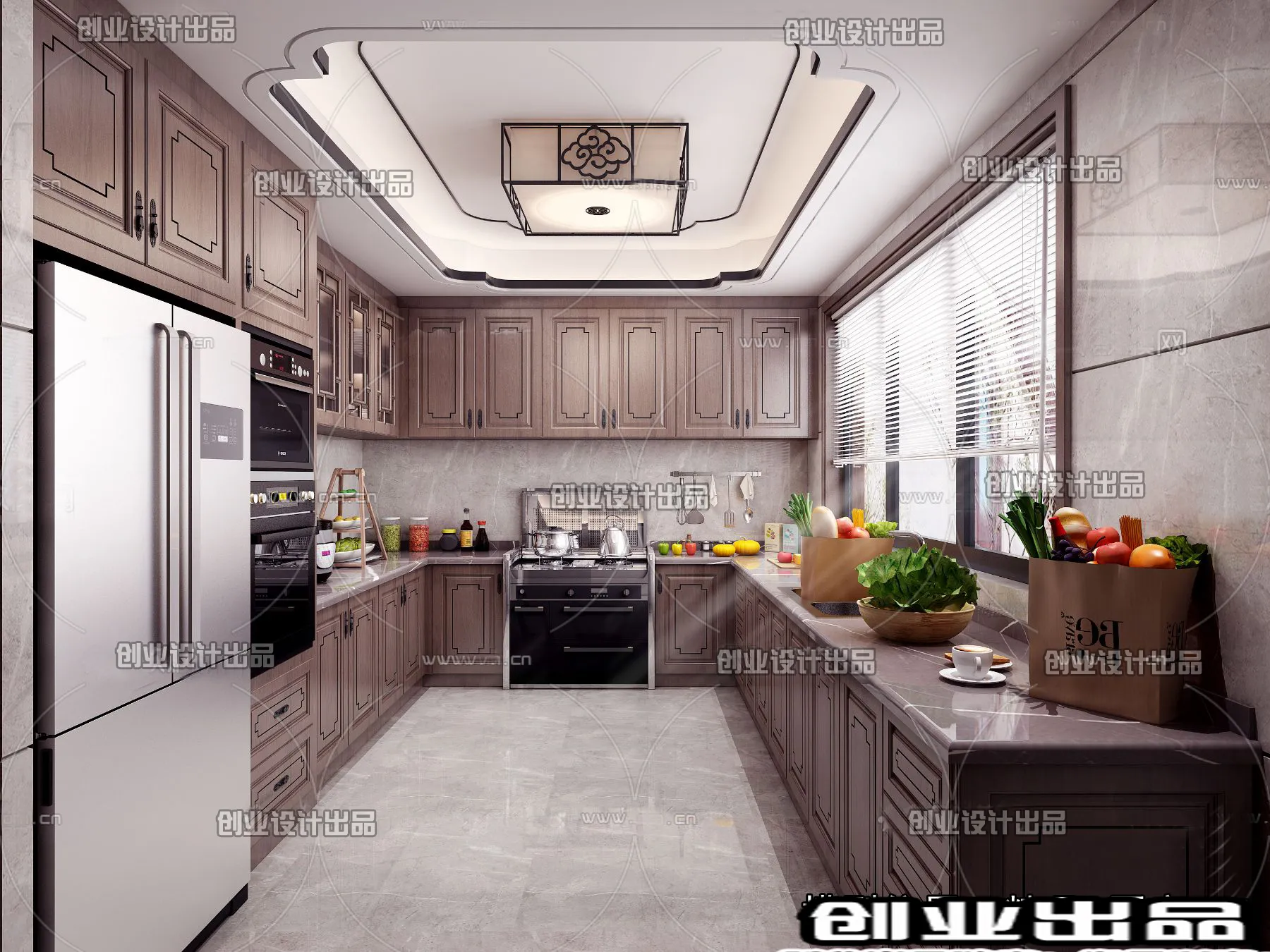 Kitchen 3D Interior Scene – 3D Models – 138