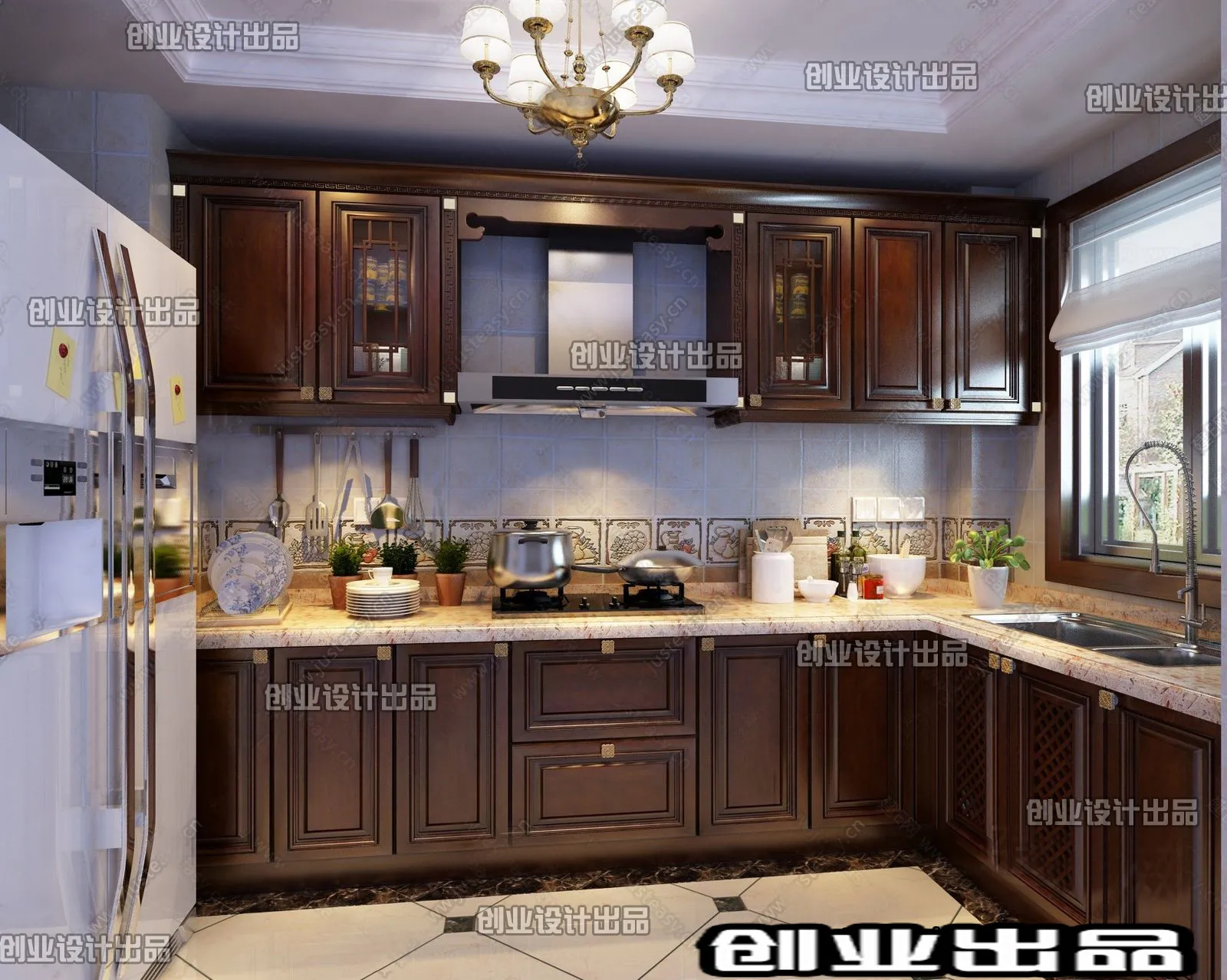 Kitchen 3D Interior Scene – 3D Models – 139