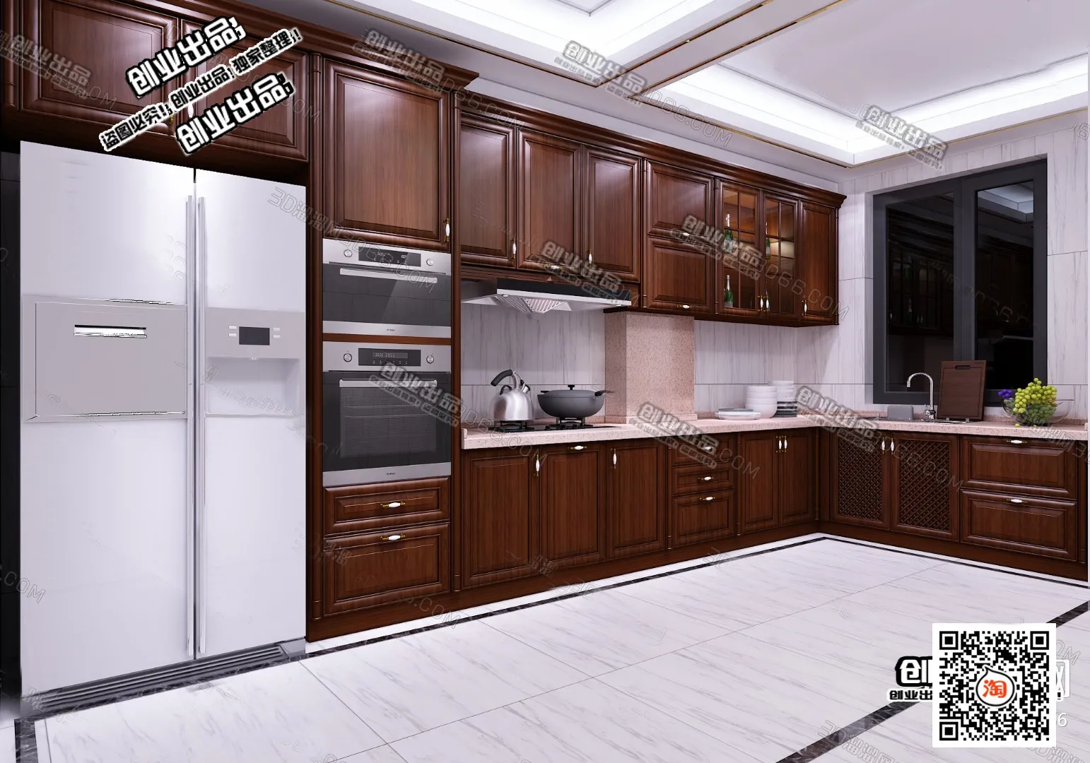 Kitchen 3D Interior Scene – 3D Models – 141