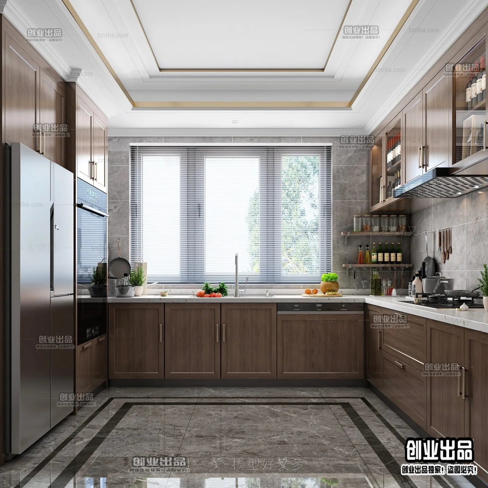 Kitchen 3D Interior Scene – 3D Models – 152