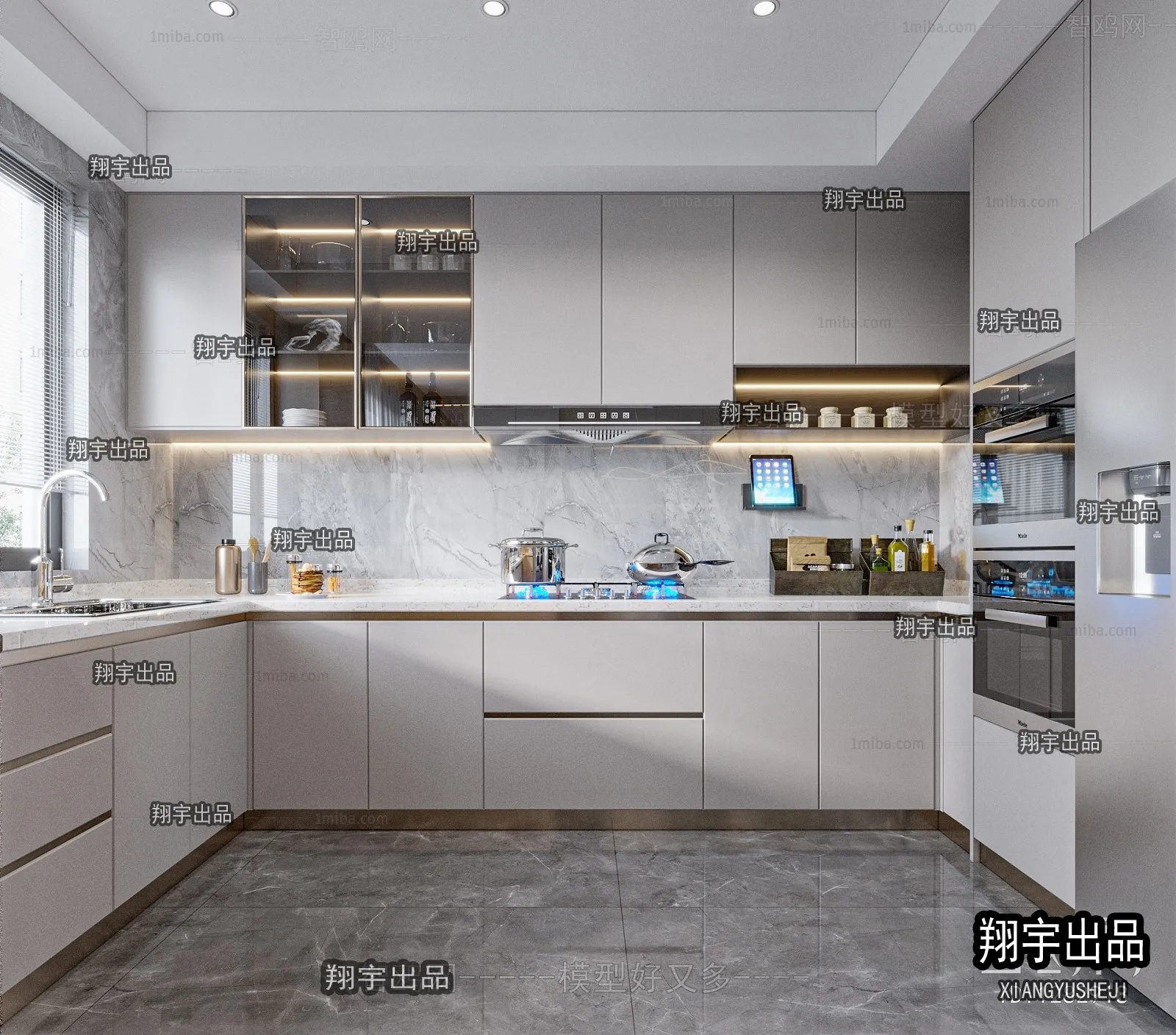 Kitchen 3D Interior Scene – 3D Models – 154