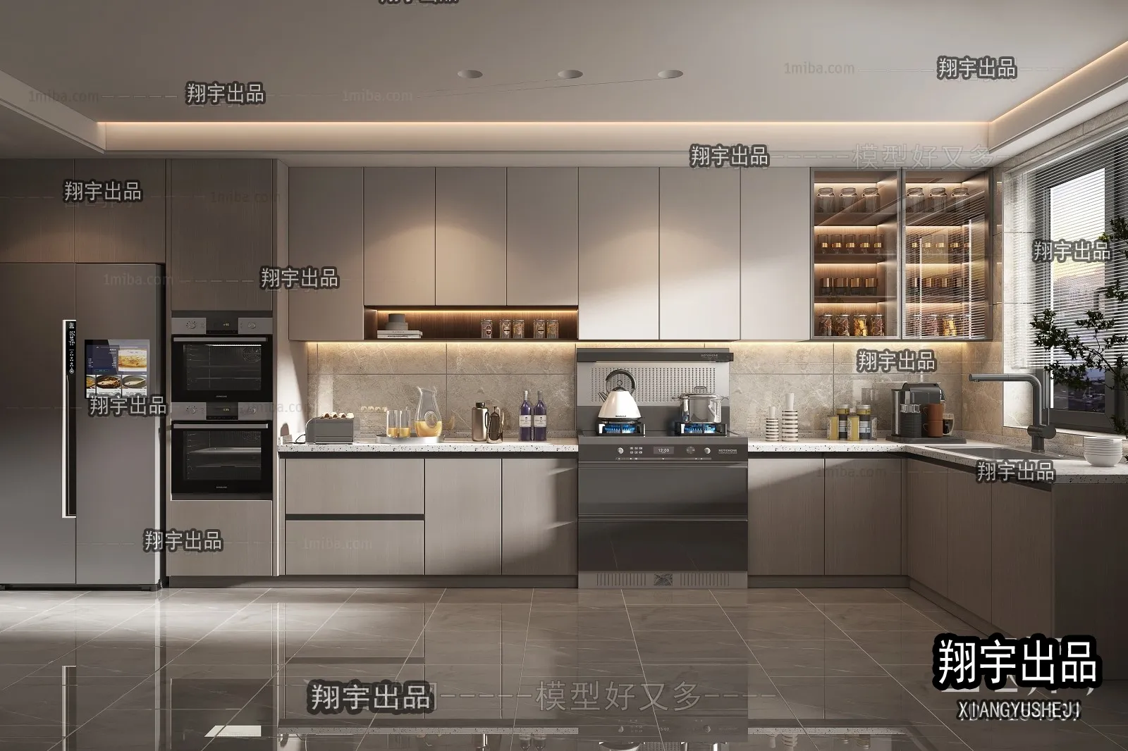 Kitchen 3D Interior Scene – 3D Models – 156