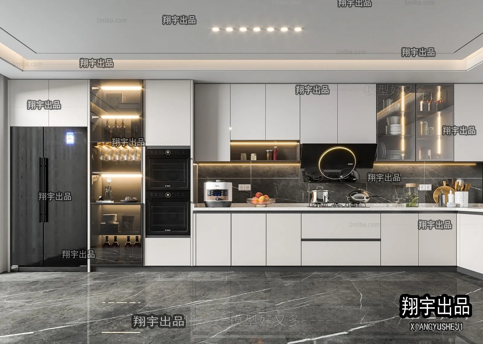 Kitchen 3D Interior Scene – 3D Models – 157