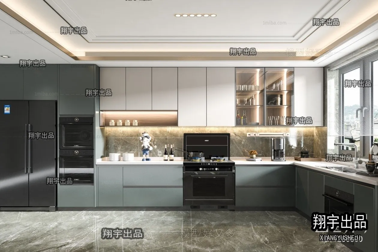 Kitchen 3D Interior Scene – 3D Models – 158