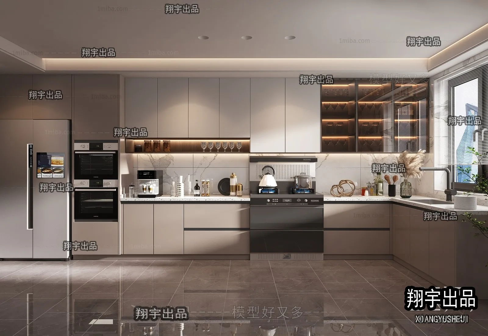 Kitchen 3D Interior Scene – 3D Models – 159