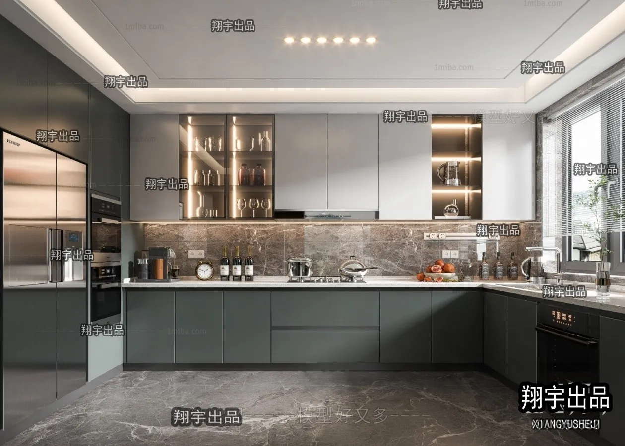 Kitchen 3D Interior Scene – 3D Models – 160