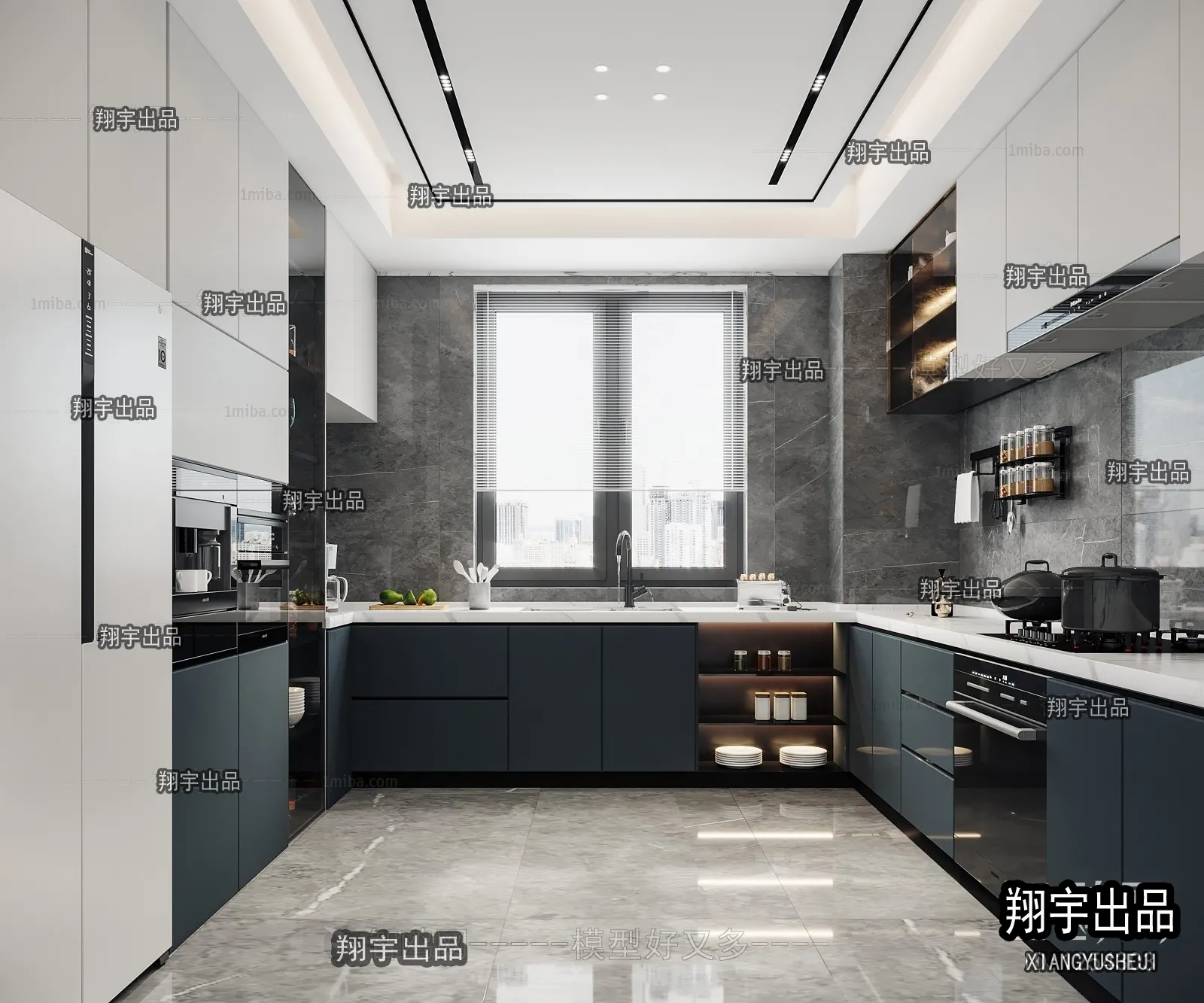 Kitchen 3D Interior Scene – 3D Models – 170