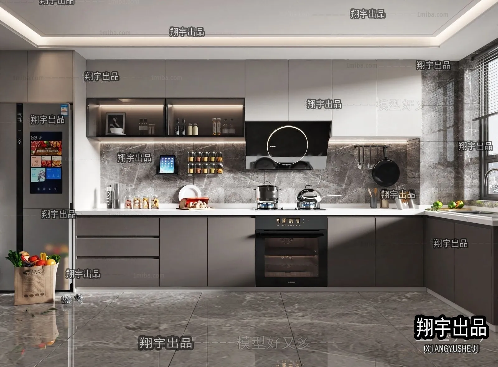 Kitchen 3D Interior Scene – 3D Models – 177