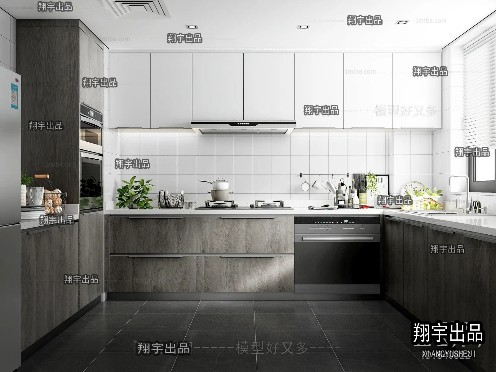 Kitchen 3D Interior Scene – 3D Models – 178