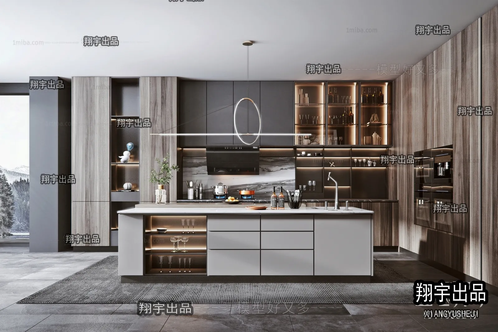 Kitchen 3D Interior Scene – 3D Models – 179