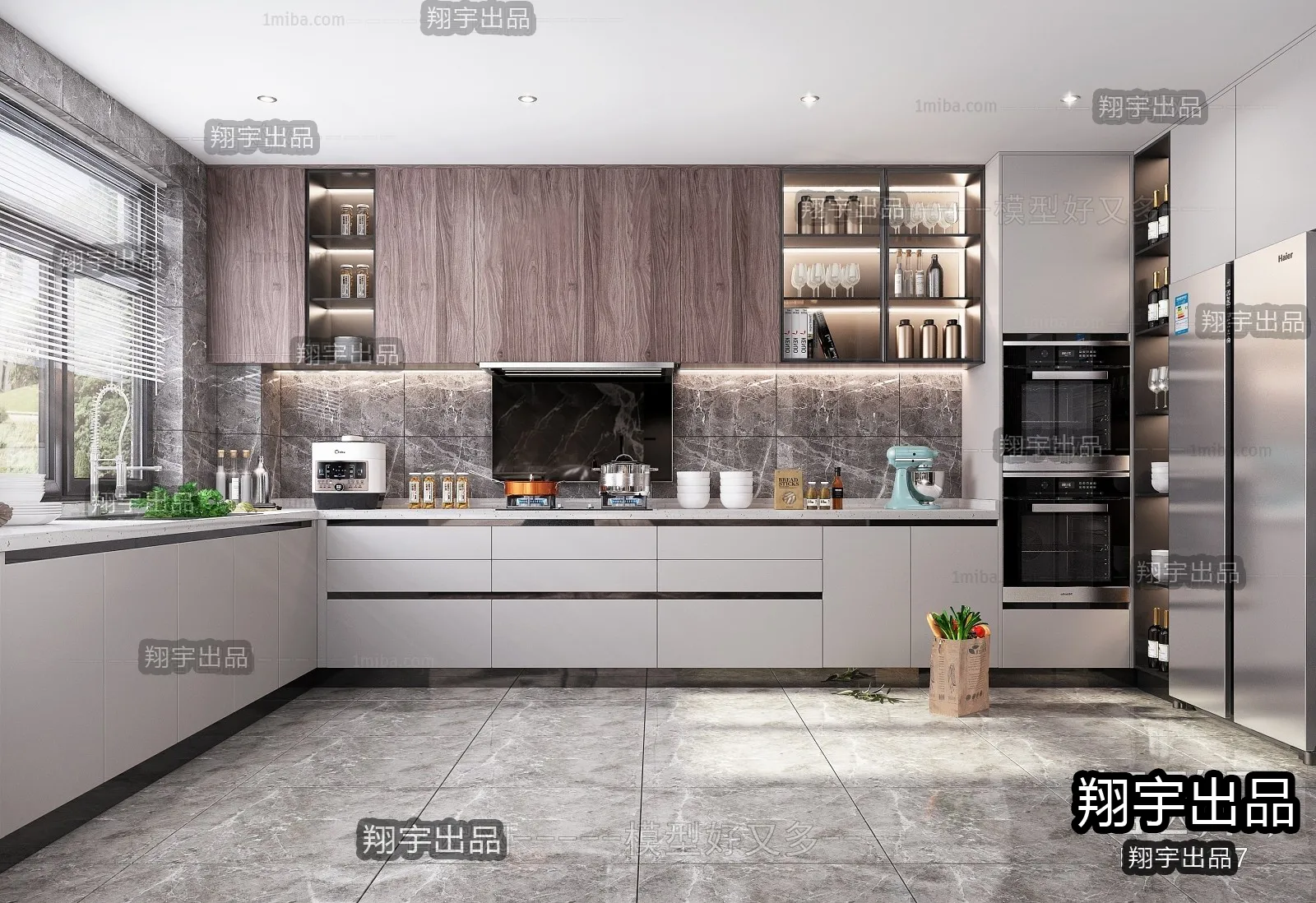 Kitchen 3D Interior Scene – 3D Models – 215